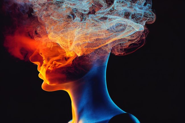 Illustrative,Image,Of,Mental,Health,,Brain,Smog,,Chaos.